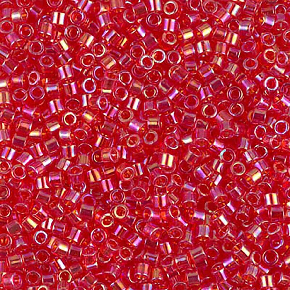 Transparent Light Siam AB DBM0172 Miyuki Delica 10/0 Japanese Cylinder Beads 10 grams