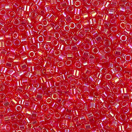 Transparent Light Siam AB DBM0172 Miyuki Delica 10/0 Japanese Cylinder Beads 10 grams