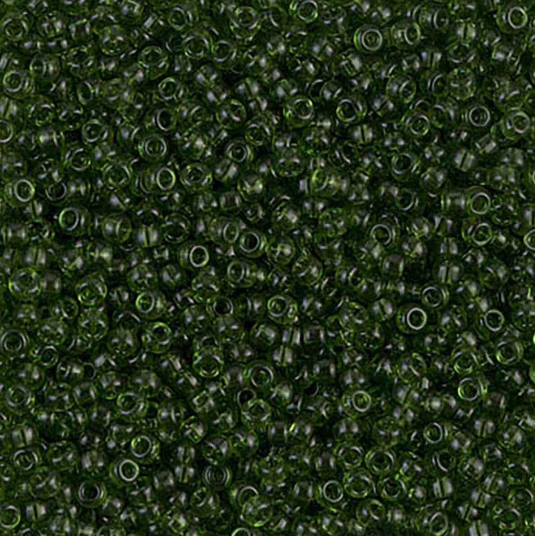 Transparent Olive Green 11-0158 Miyuki 11/0 Round Japanese Seed Beads 20 grams