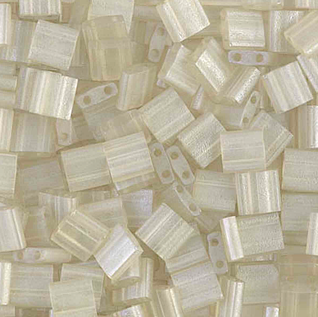 Transparent Oyster Luster Miyuki Tila Beads 8 grams