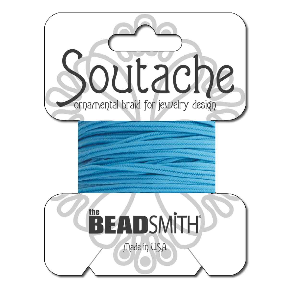 Tyrol Blue 3mm Rayon Soutache Cord 3 yards