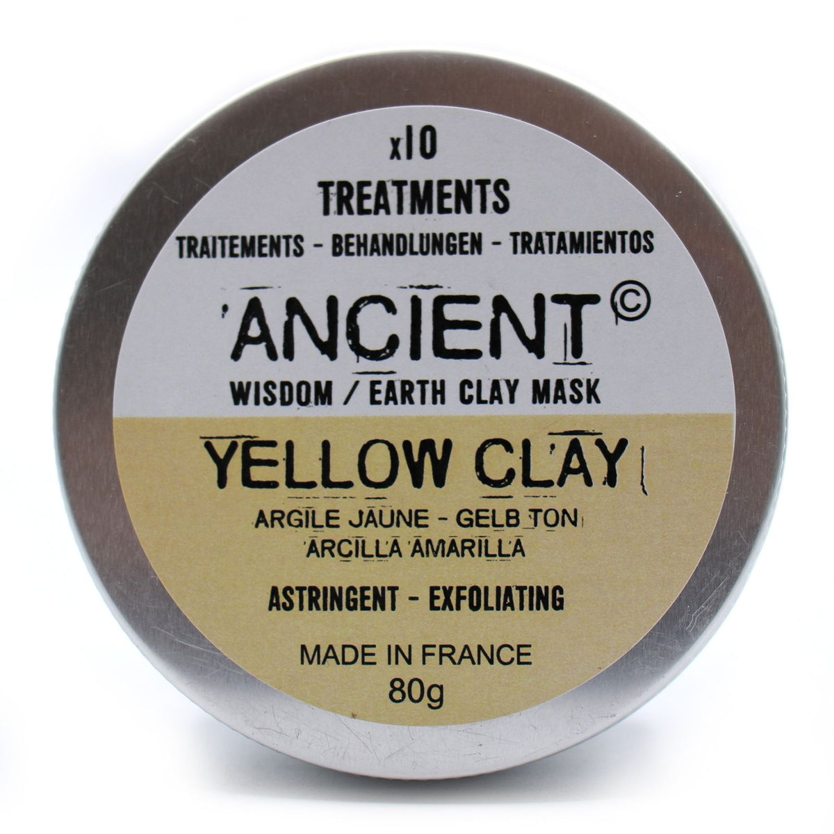 Yellow Clay Detoxifying, Cleansing Face Mask 80g