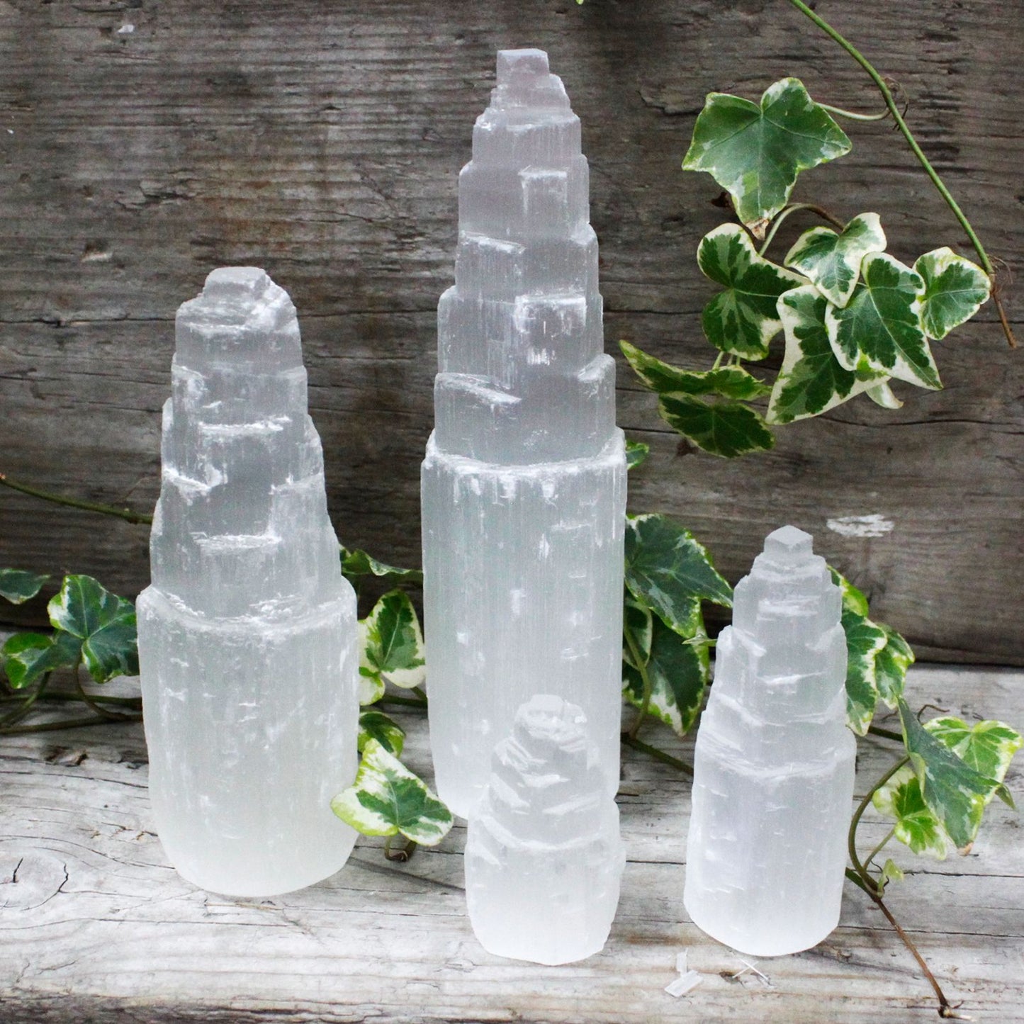 Natural Healing Selenite Tower - 10 cm