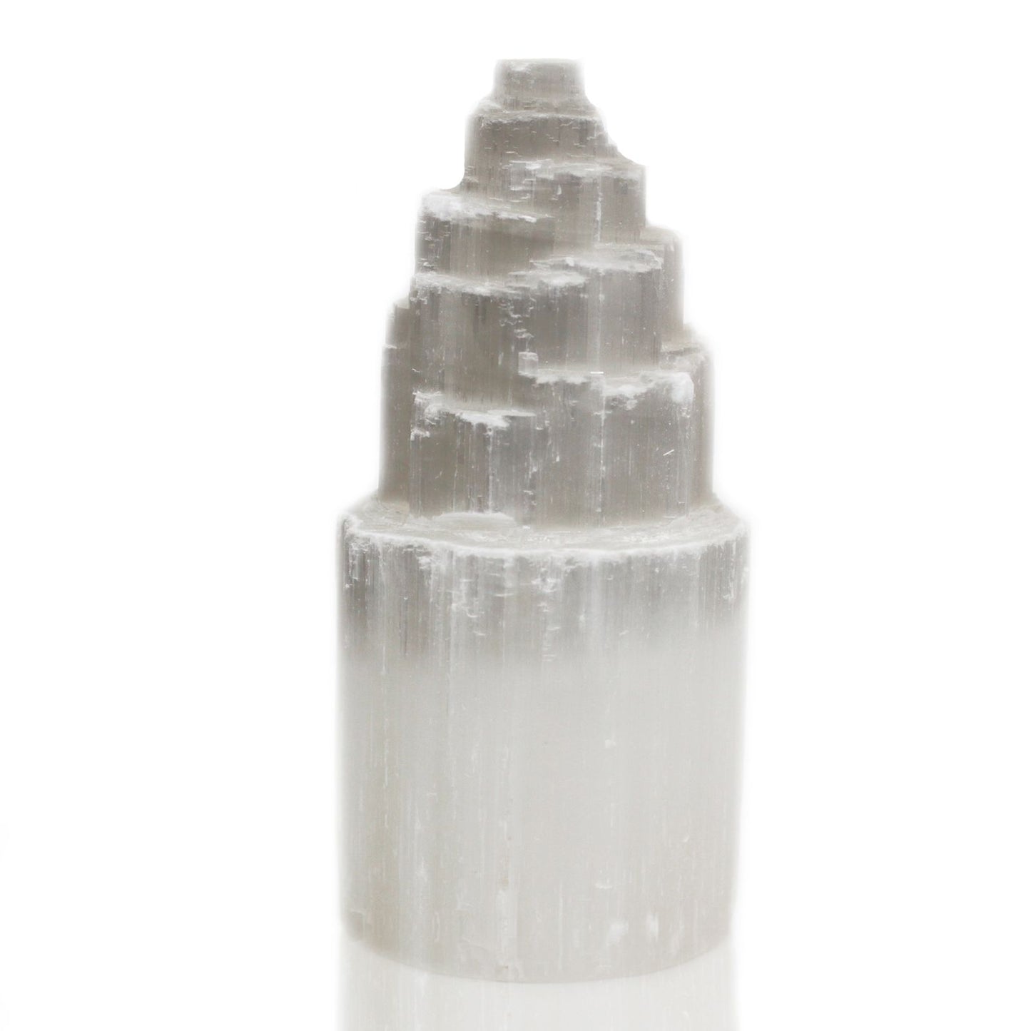 Natural Cleansing Selenite Tower Lamp - 20 cm