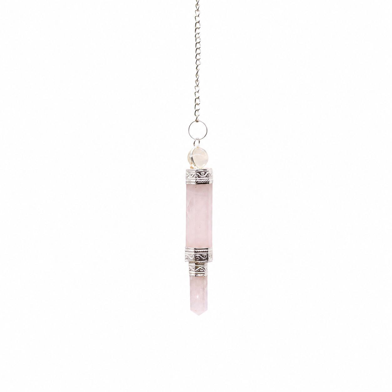 Rose Quartz Dowsing Pendulum - One Pendant