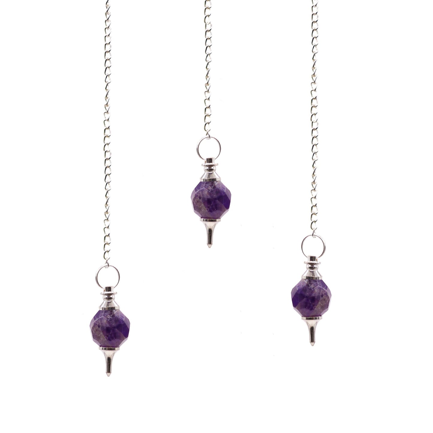 Amethyst Faceted Gemstone Pendulum