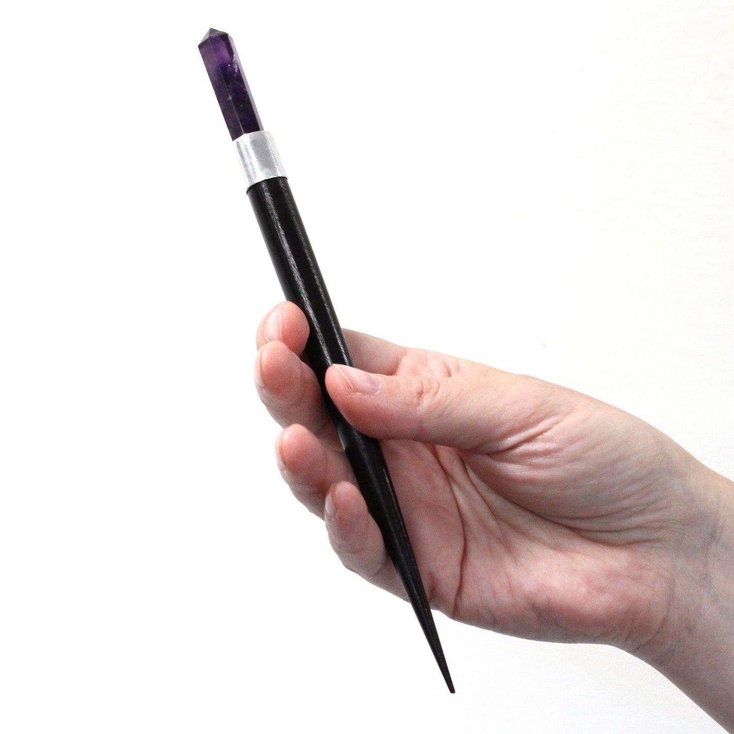 Rose Quartz, Rock Quartz, Amethyst Simple Pointed Healing Wands