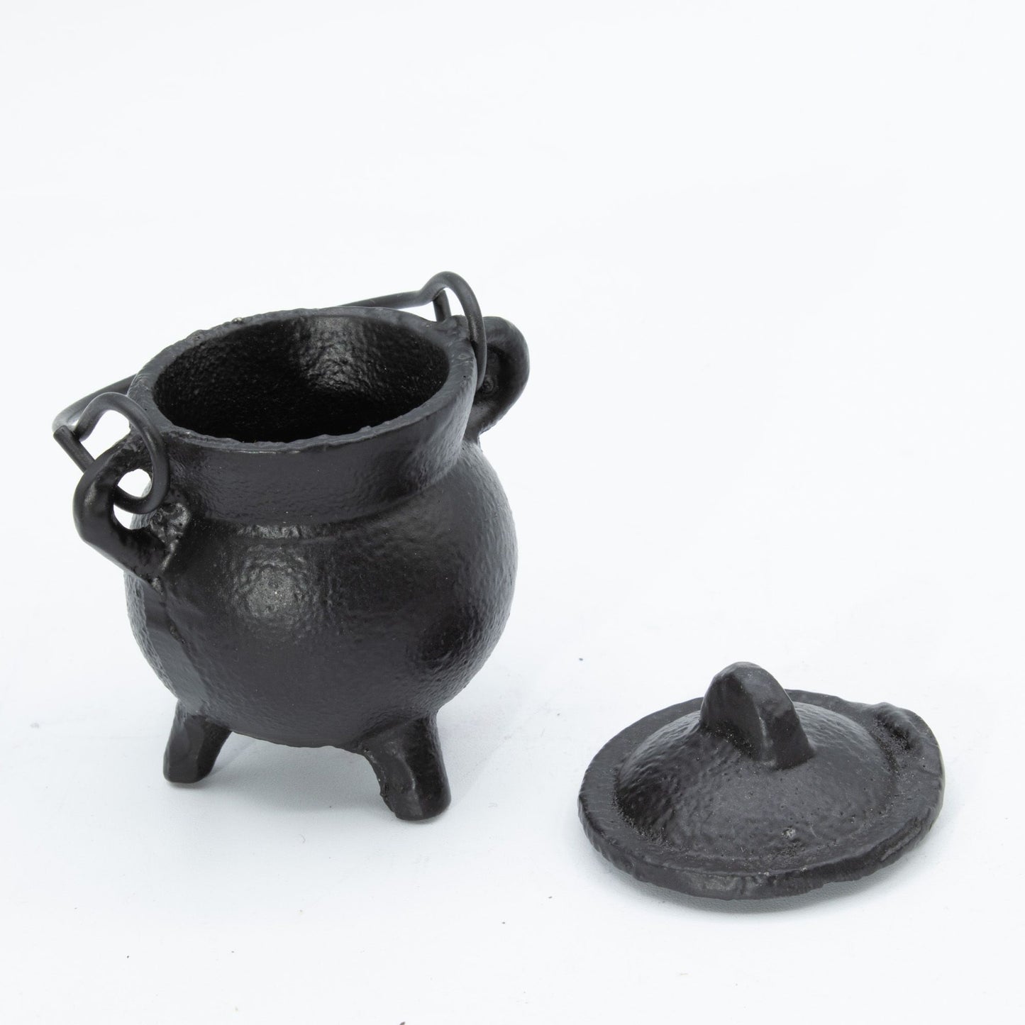Set of 4 Extra Small Cast Iron Cauldrons 5x7cm