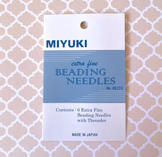 Miyuki 6 pcs Extra Fine Beading Needles With Threader