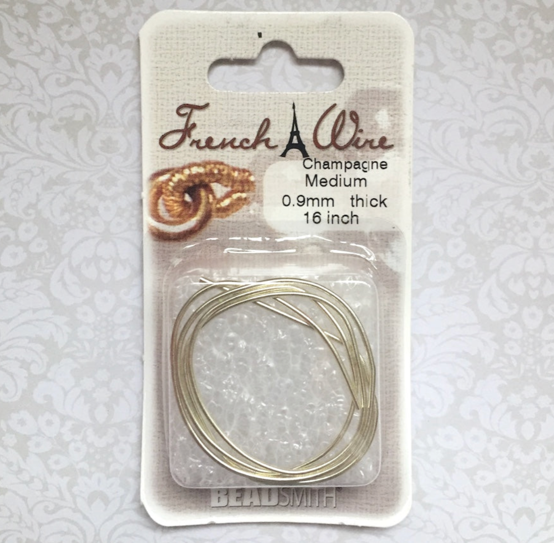 0.9mm French Wire Champagne Colour Gimp Bullion Wire