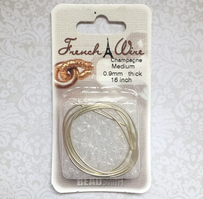 0.9mm French Wire Champagne Colour Gimp Bullion Wire
