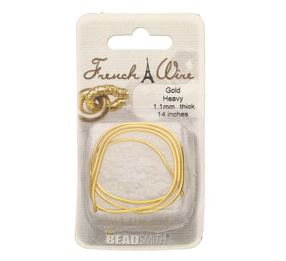 1.1mm French Wire Gold Colour Gimp Bullion Wire