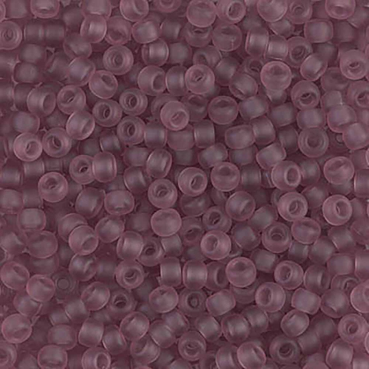Matte Transparent Smoky Amethyst 8-9142F Miyuki 8/0 Round Japanese Seed Beads 20 grams 