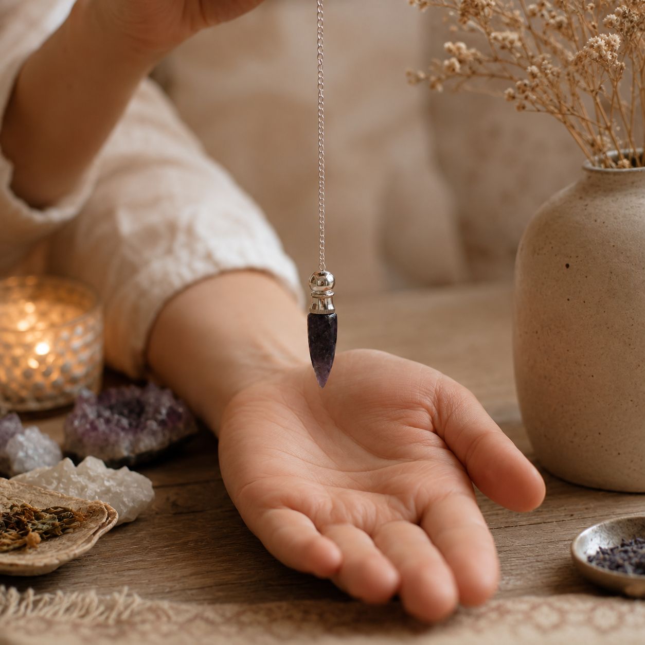 Amethyst Pendulum Secret Cavity Discovery of Truth