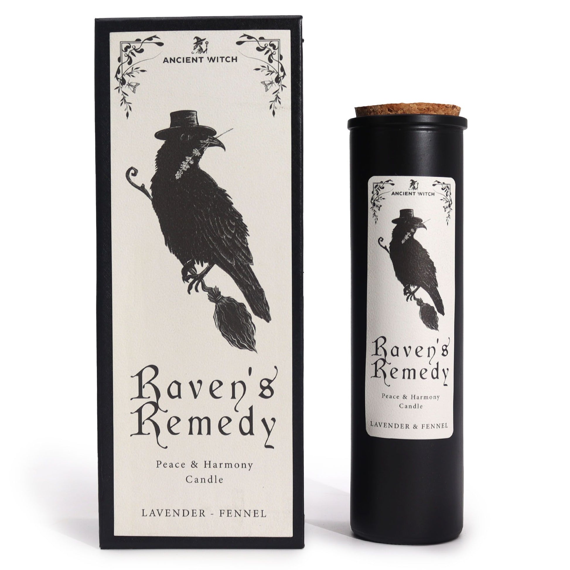 Ancient Witch Ritual Candles Ravens' Remedy for Healing, Inner Peace, Emotional Clarity