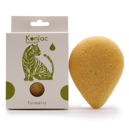 Anti-wrinkle Turmeric Teardrop Konjac Sponge