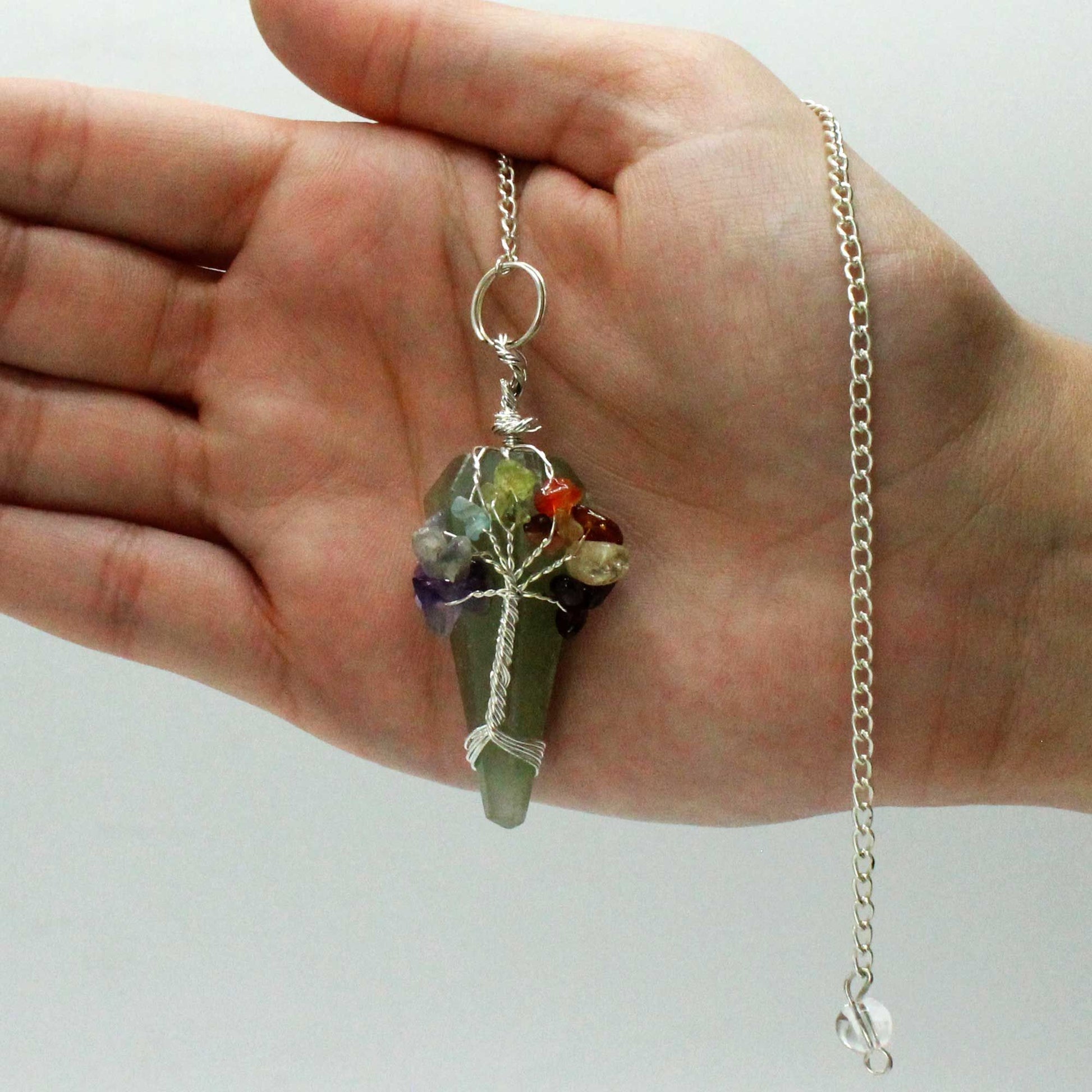 Aventurine Magic Seven Chakra Pendulum - One Piece