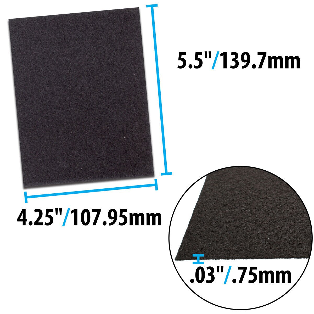 Small Beading Foundation 2 Black 2 White Sheets