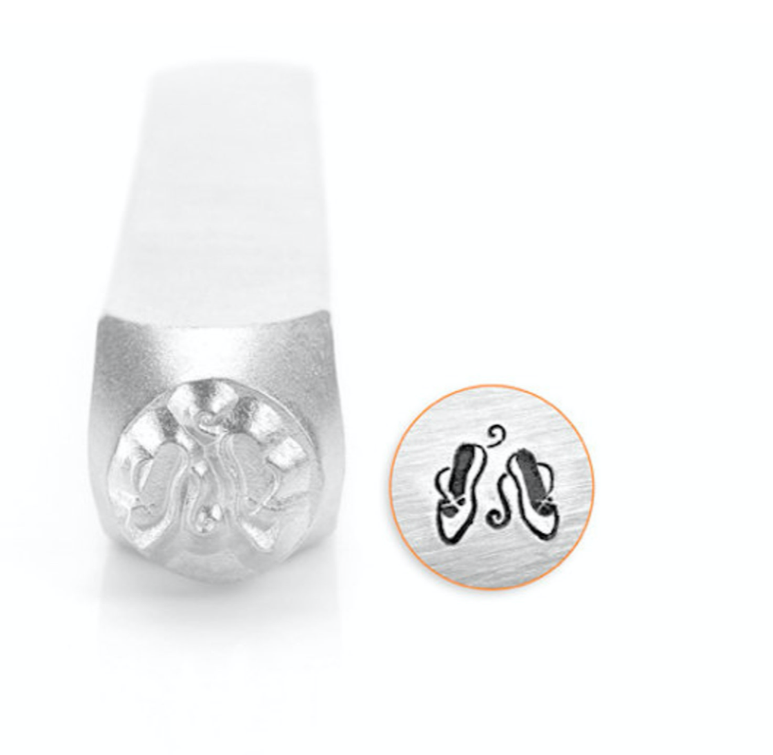 Ballet Slippers 6 mm Design Stamp for Metal Stamping by ImpressArt