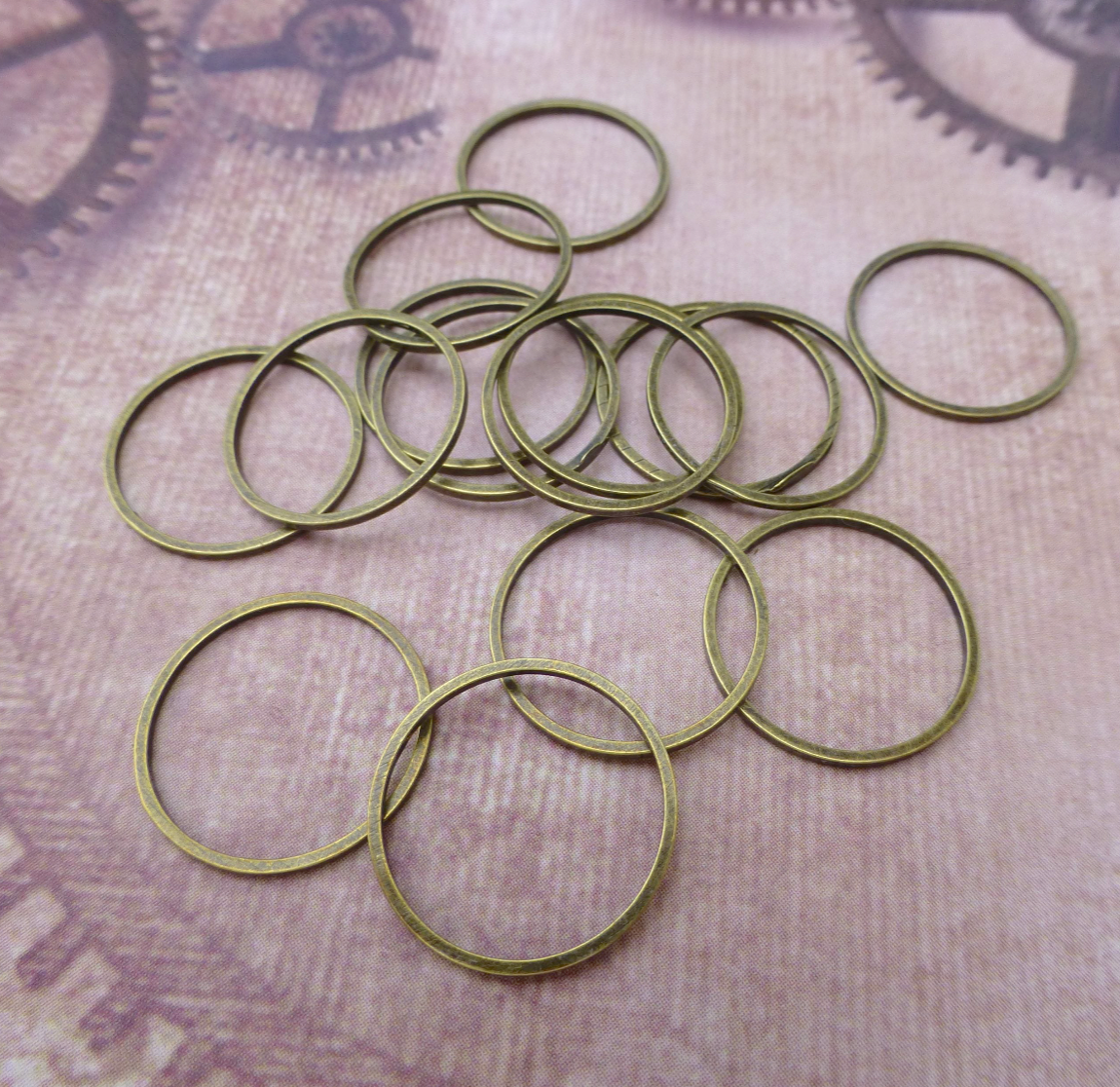 Beading Ring 16mm Closed Jump Rings - Pack of 30