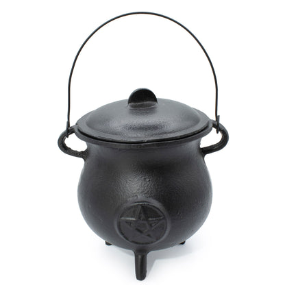 Big Cast Iron Cauldron with Pentagon 23x18cm
