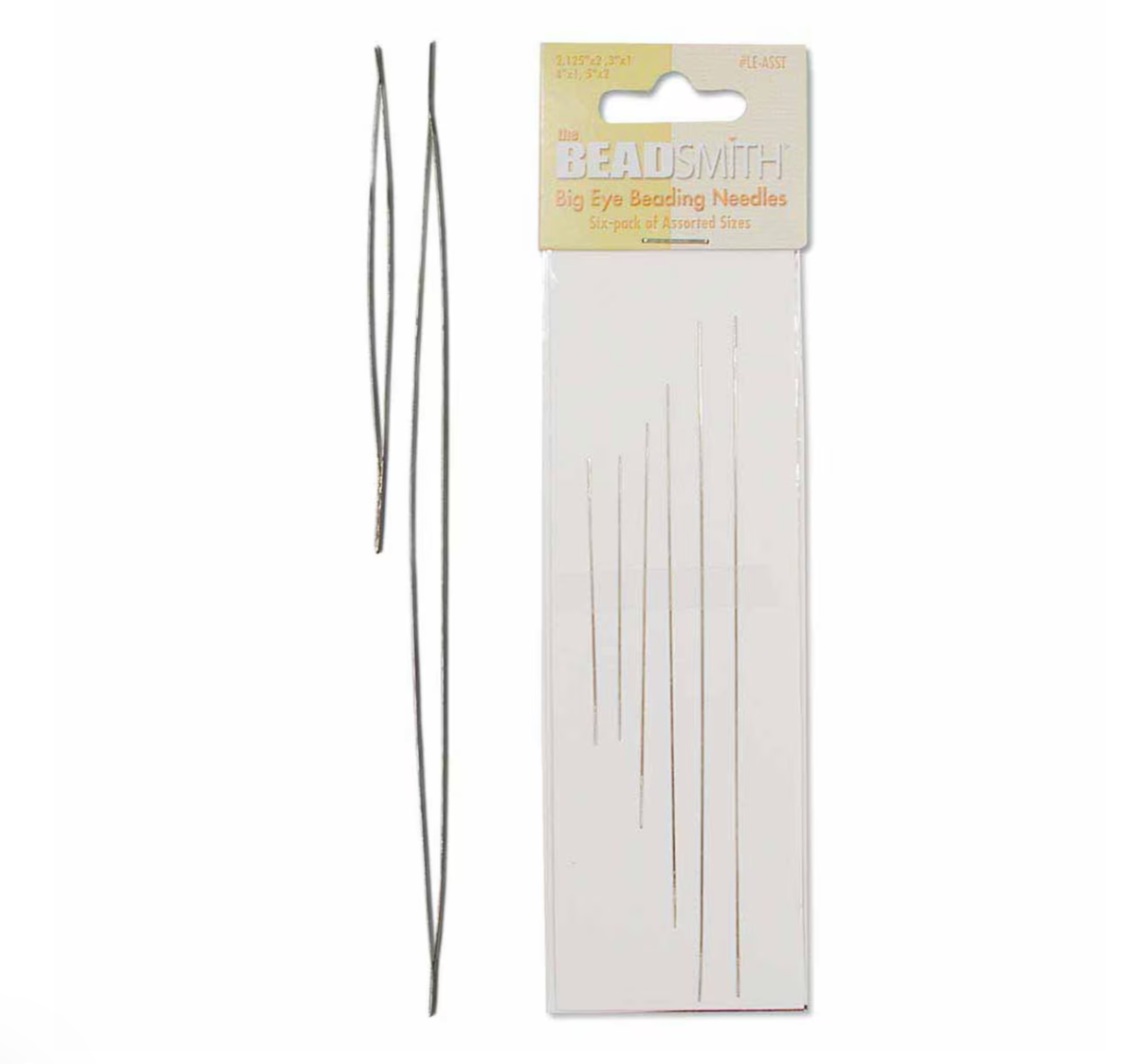 Big Eye Beading Needles by Beadsmith Six Pack Assorted Sizes