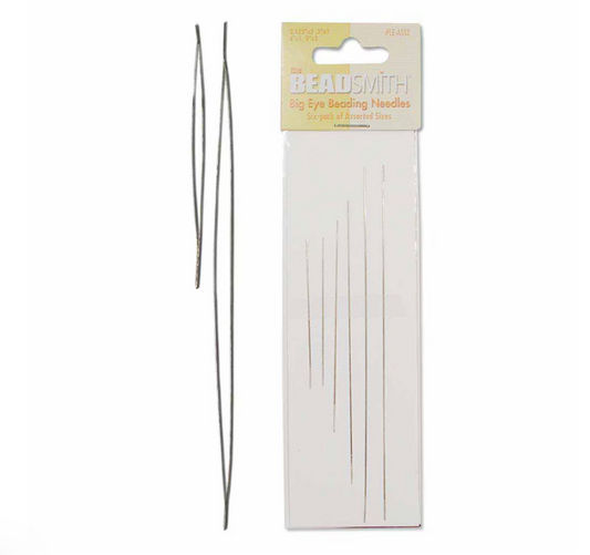 Big Eye Beading Needles by Beadsmith Six Pack Assorted Sizes