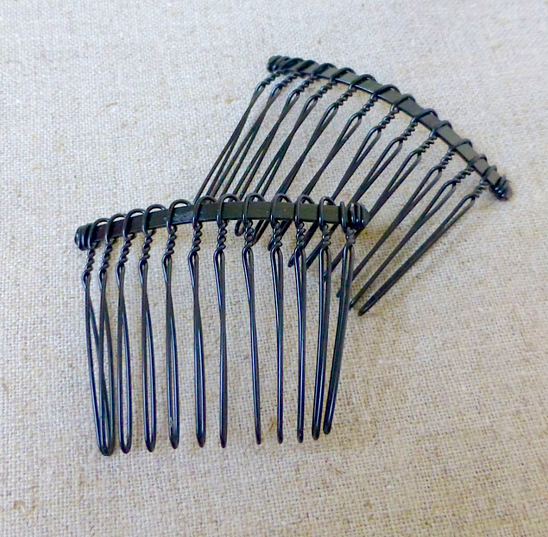 Black Hair Combs 49mm Hair Accessories - Pack of 10