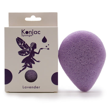 Calming Lavender Teardrop Konjac Sponge