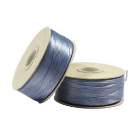 Cathy Blue Nymo Beading Thread Size B - One Bobbin