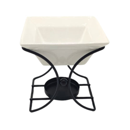 Ceramic & Metal Square Stand