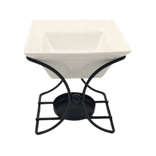 Ceramic & Metal Square Stand
