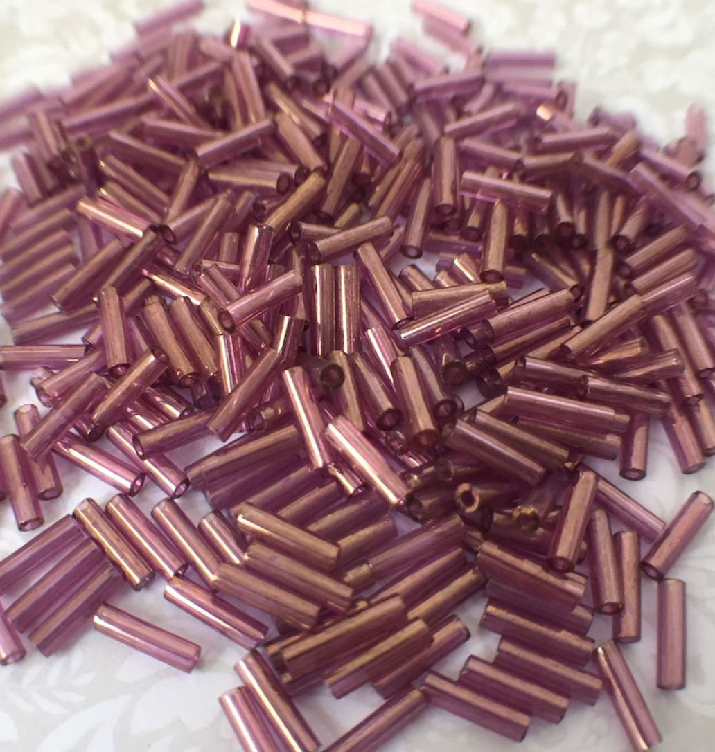 Cinnamon Gold Luster 6mm Miyuki Bugle Beads BGL2-92441 - 10 grams