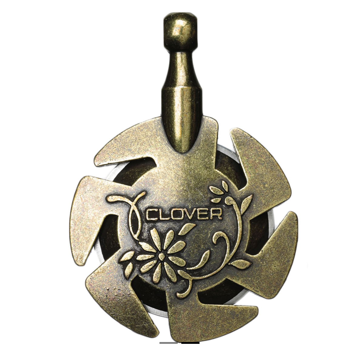 Clover Thread Cutter Pendant Antique Gold CL3105