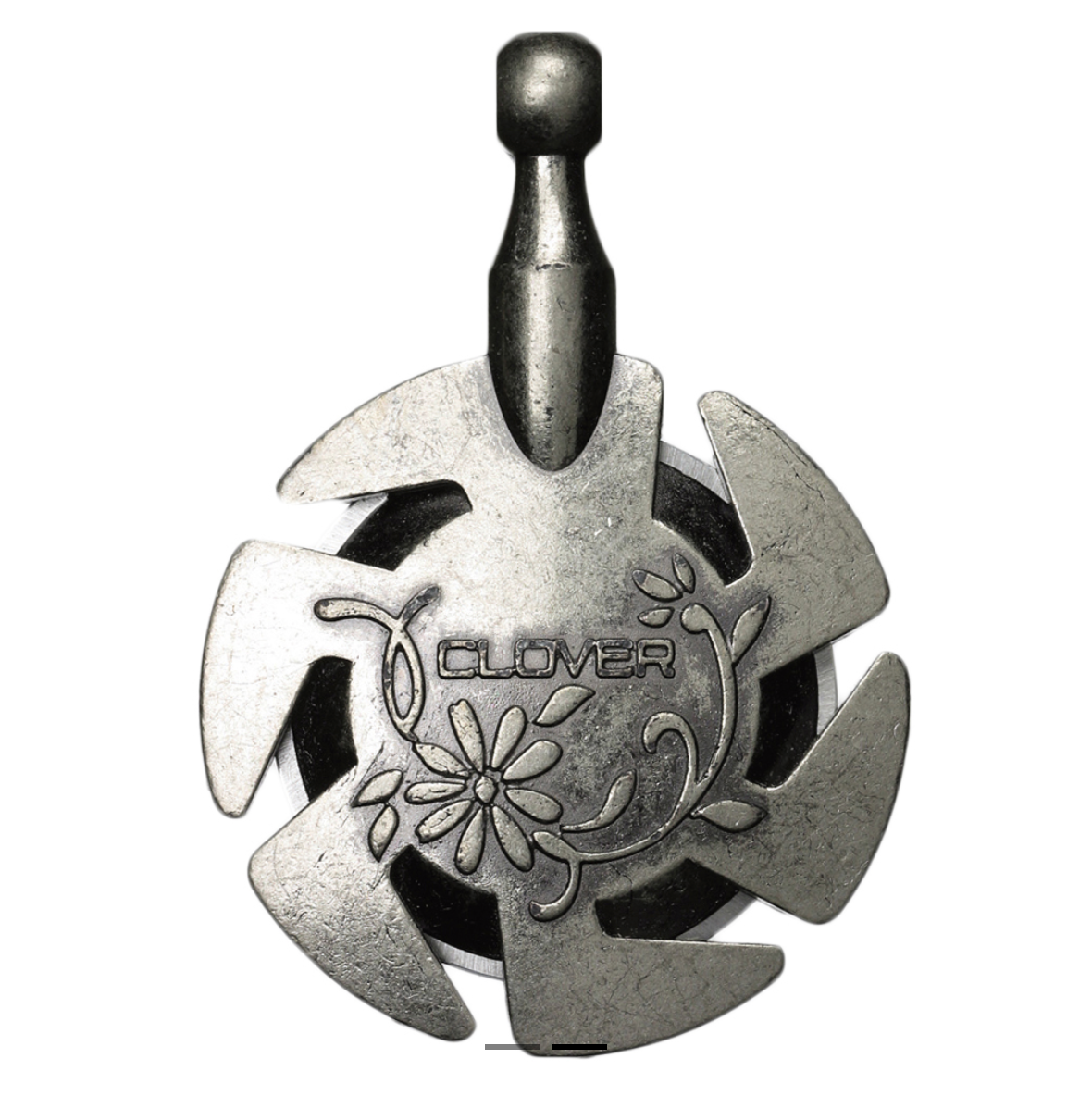 Clover Thread Cutter Pendant Antique Silver CL3106
