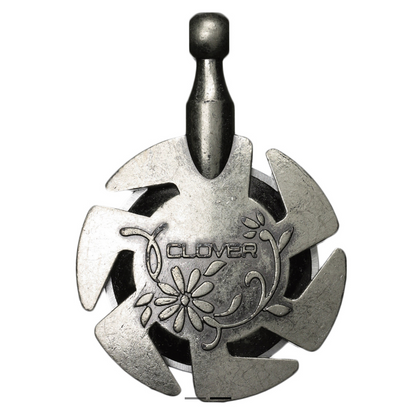Clover Thread Cutter Pendant Antique Silver CL3106