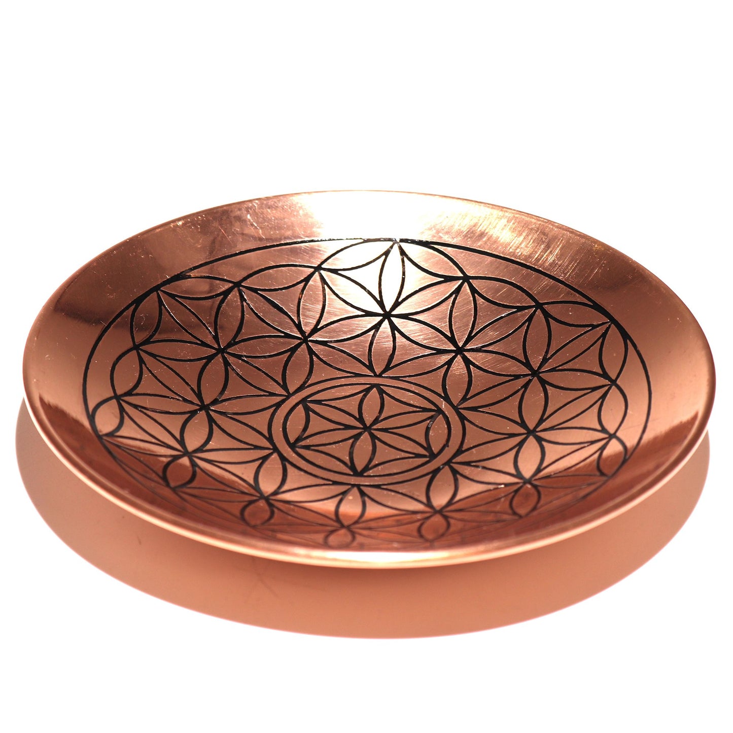 Copper Offering Smudge Plate - Flower of Life