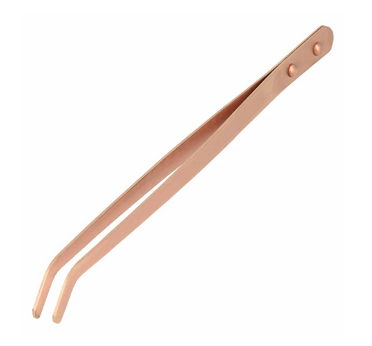 Copper Pickling Tweezers Curved 9Inch Tong