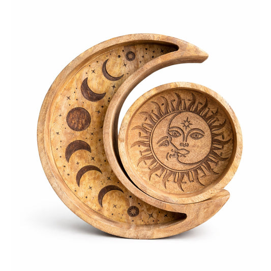 Crescent Moon and Round Sun Trays