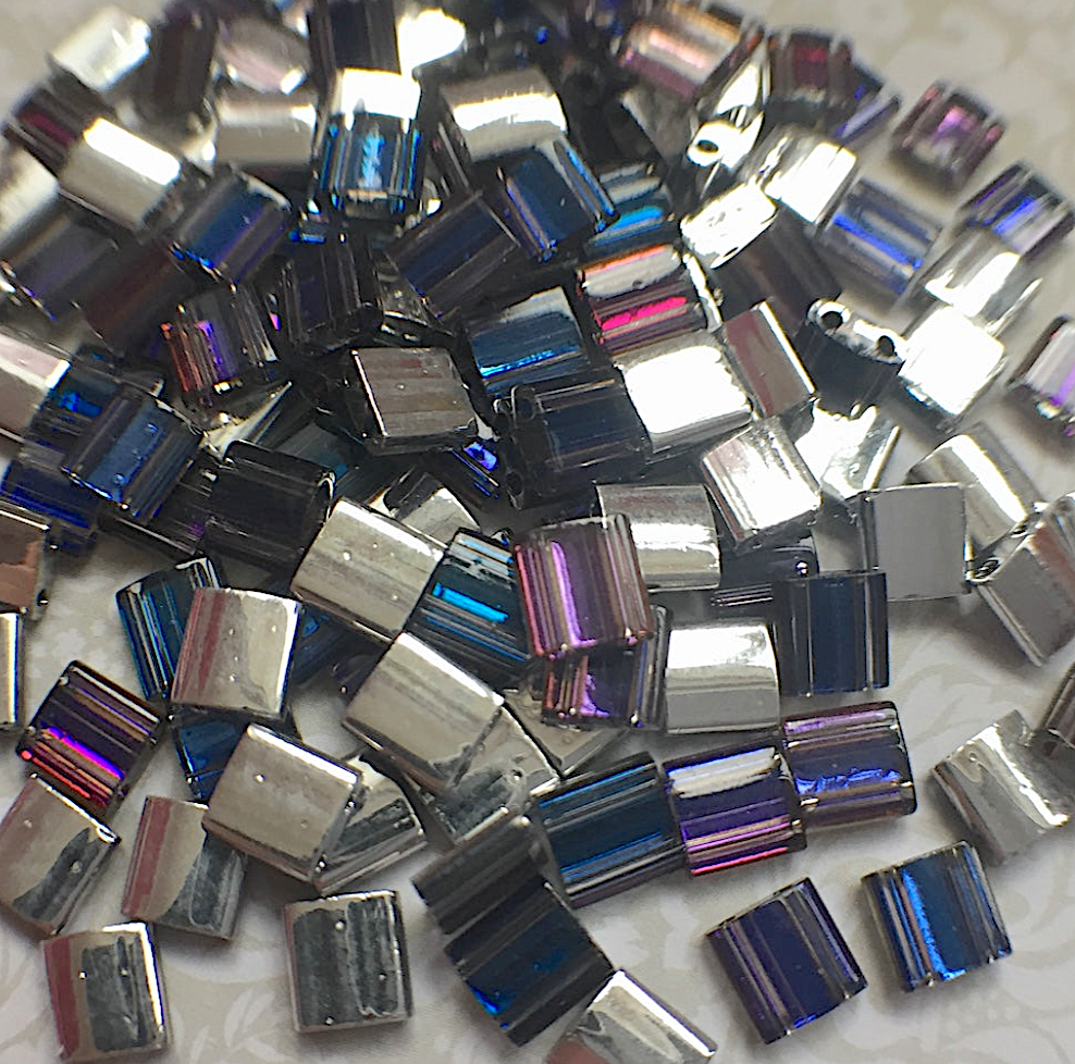 Crystal Helio Miyuki Tila Beads 8 grams