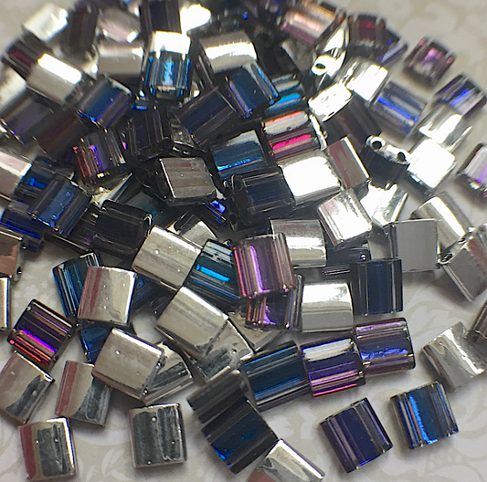 Crystal Helio Miyuki Tila Beads 8 grams