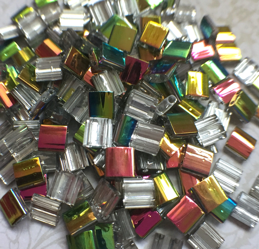 Crystal Vitrail Miyuki Tila Beads 8 grams