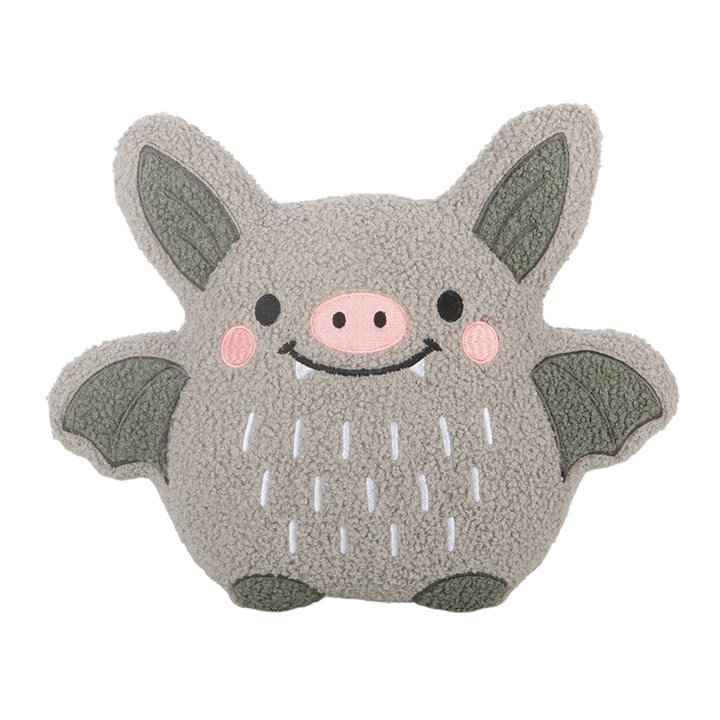 Cute Bat Boucle Cushion Halloween Gift Cute Goth Pillow