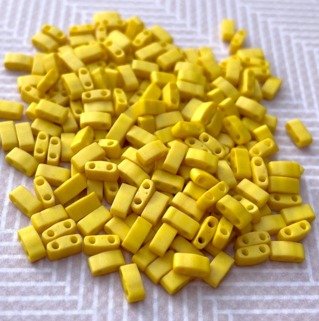 Dandelion Miyuki Half Tila Beads - 8 grams