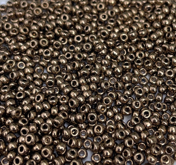 Dark Bronze Miyuki 11/0 Seed Beads 20 grams