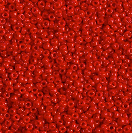 Dark Opaque Red 11-1684 Miyuki 11/0 Round Japanese Seed Beads 20 grams