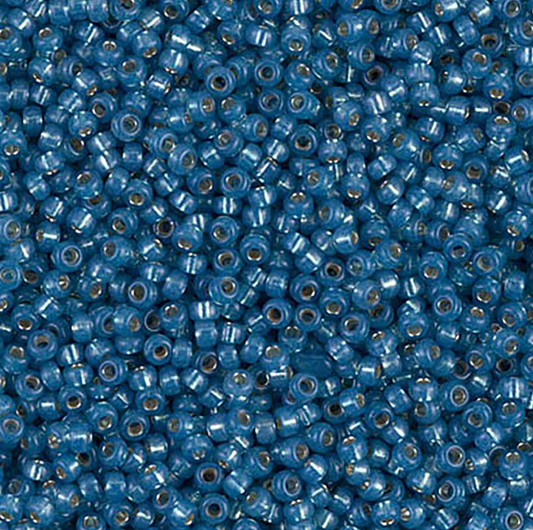 Dark Sky Blue Silver Lined 11-0648 Miyuki 11/0 Round Japanese Seed Beads 20 grams