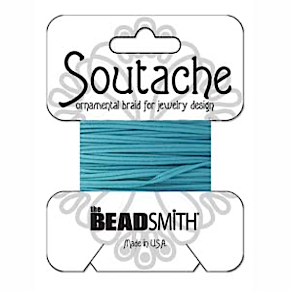 Duck Blue 3mm Rayon Soutache Cord 3 yards