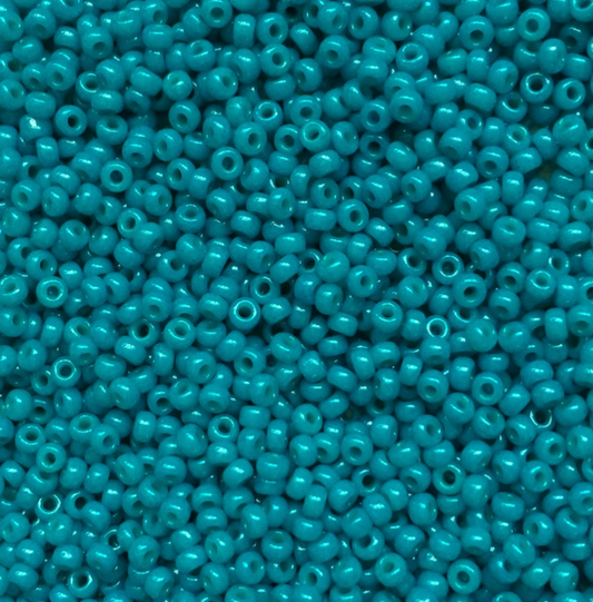 Dyed Dark Teal Green   11-1471 Miyuki 11/0 Round Japanese Seed Beads 20 grams