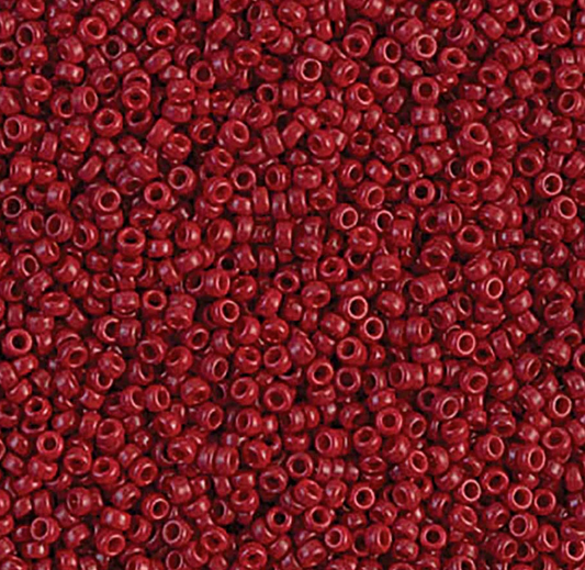 Dyed Opaque Maroon 11-1464 Miyuki 11/0 Round Japanese Seed Beads 20 grams
